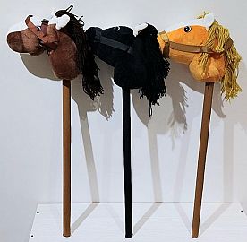 CABALLO CON PALO PELO LANA CON SONIDO