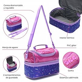 LUNCHERA SKORA GLITTER COSMIC