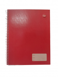 CUADERNO ESPIRAL 60 HOJAS ROJO