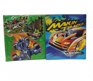CARPETA 3 ANILLOS PVC HOT WHEELS