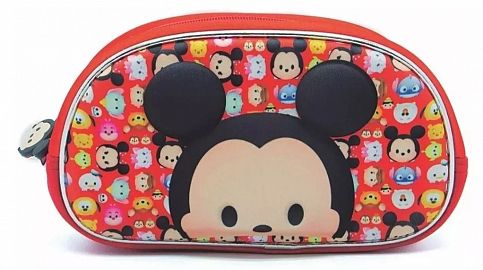 CARTUCHERA CANOPLA OVAL 3D 2 CIERRES TSUM TSUM