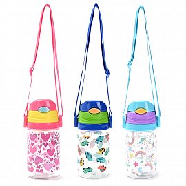 BOTELLA INFANTIL 400ML CON CUERDA - 3 MODELOS