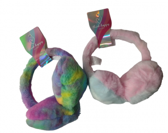 OREJERA PELUCHE CORAZON - 2 COLORES