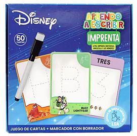 CARTAS IMPRENTA MAYUSCULA Y NUMEROS CON MARCADOR DISNEY