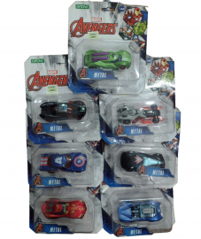 AUTOS AVENGERS METAL EN BLISTER - 7 MODELOS