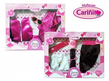 SET ROPA DREAM GIRL CON ACCESORIOS EN CAJA
