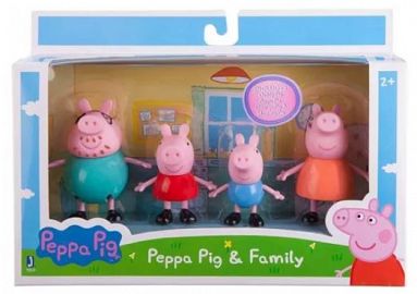 PEPPA PIG MUÑECOS X4 EN CAJA - 3 MODELOS