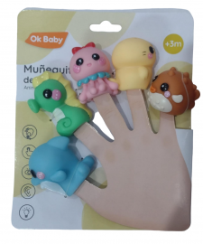 TITERES DE DEDO ANIMALES DEL MAR BLISTER
