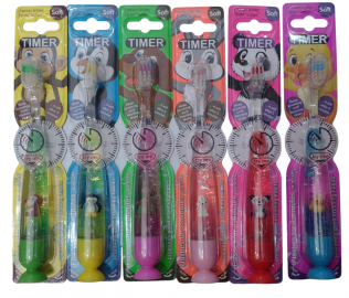 CEPILLO DE DIENTES CON LUZ - 6 COLORES