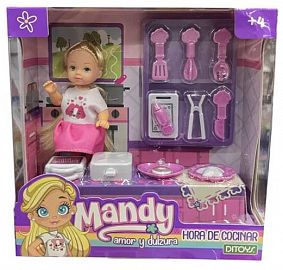 MANDY MUÑECA HORA DE COCINAR