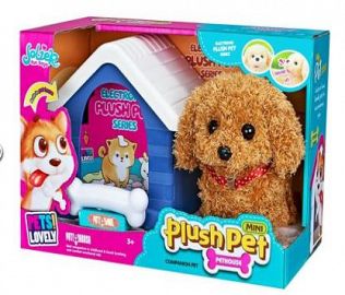 PLUSH PET PERRITO CON CUCHA SONIDO Y MOVIMIENTO
