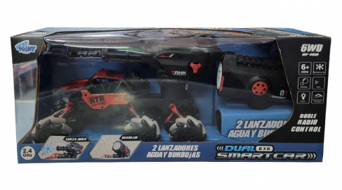 VEHIC R/C DUAL SMART CAR LANZ AGUA-BURBUJAS