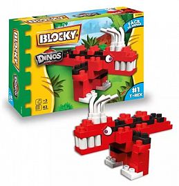 BLOCKY DINOS T-REX 43 PIEZAS