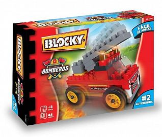 BLOCKY BOMBEROS AUTOBOMBA 44 PIEZAS