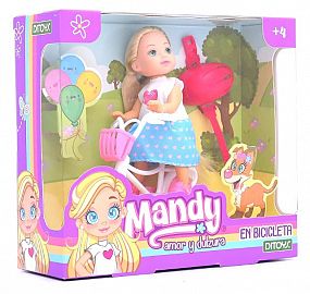 MANDY MUÑECA EN BICICLETA