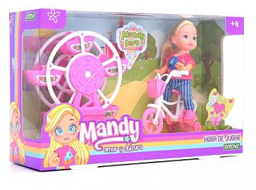 MANDY MUÑECA CON BICI Y VUELTA AL MUNDO