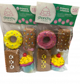CHIFLE X4 COMIDA DULCE EN BOLSA