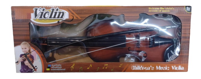VIOLIN SIMIL MADERA 45CM COIN ARCO