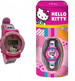 RELOJ EN LATA ALCANCIA HELLO KITTY