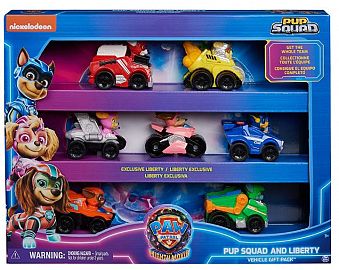 PAW PATROL PUP SQUAD VEHICULOS X7 EN CAJA