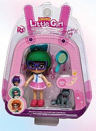 MINI MUÑECA CON MASCOTA ARTICULADA EN BLISTER - 6 MODELOS