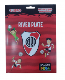 LIBRO PINTA Y PEGA CON STICKERS RIVER
