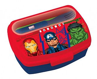 SANDWICHERA CON CUBIERTOS MARVEL