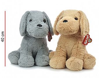 PERRO SENTADO 40CM - 4 COLORES