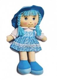 MUÑECA DE TELA 50CM EN BOLSA