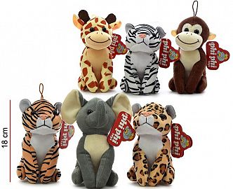 ANIMALES SENTADOS 18CM - 5 MODELOS