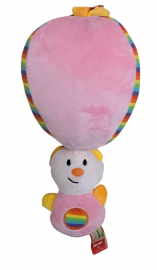 CUNERO MUSICAL OSITO CON GLOBO 28CM