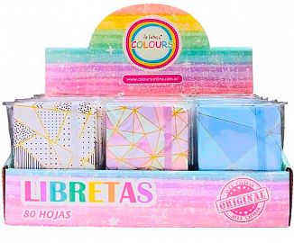MINI LIBRETA A7 FORMAS HOJAS LISAS