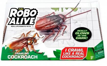 ROBO ALIVE CUCARACHA REAL 10CM GLOW/DARK