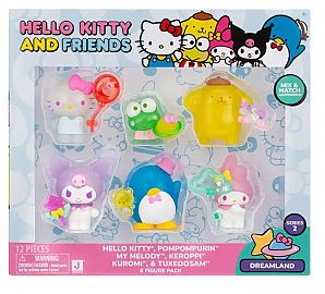 HELLO KITTY Y AMIGOS FIGURAS X6 EN CAJA