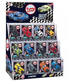 AUTO FRICCION METAL 8CM CAJA ACRILICA - 12 MODELOS