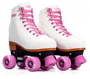 PATIN ARTISTICO EXTENSIBLE - BLANCO - ROSA