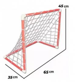 ARCO DE FUTBOL CON PELOTA 65X45X35CM EN BOLSA