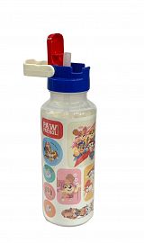 BOTELLA CON STICKERS 600ML PAW PATROL