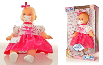 MUÑECA CANTA ARROZ CON LECHE EN CAJA