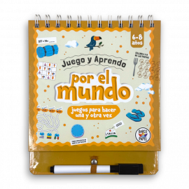 LIBRO JUEGO Y APRENDO POR EL MUNDO CON MARCADOR
