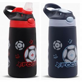 BOTELLA ACERO TERMICA 400ML FRIO CALOR - FUTBOL