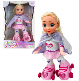 JULIANA MUÑECA PATINADORA CON LUZ Y SONIDO