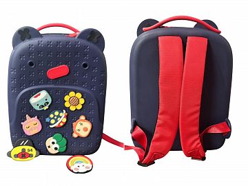 MOCHILA EVA AZUL CON PINES